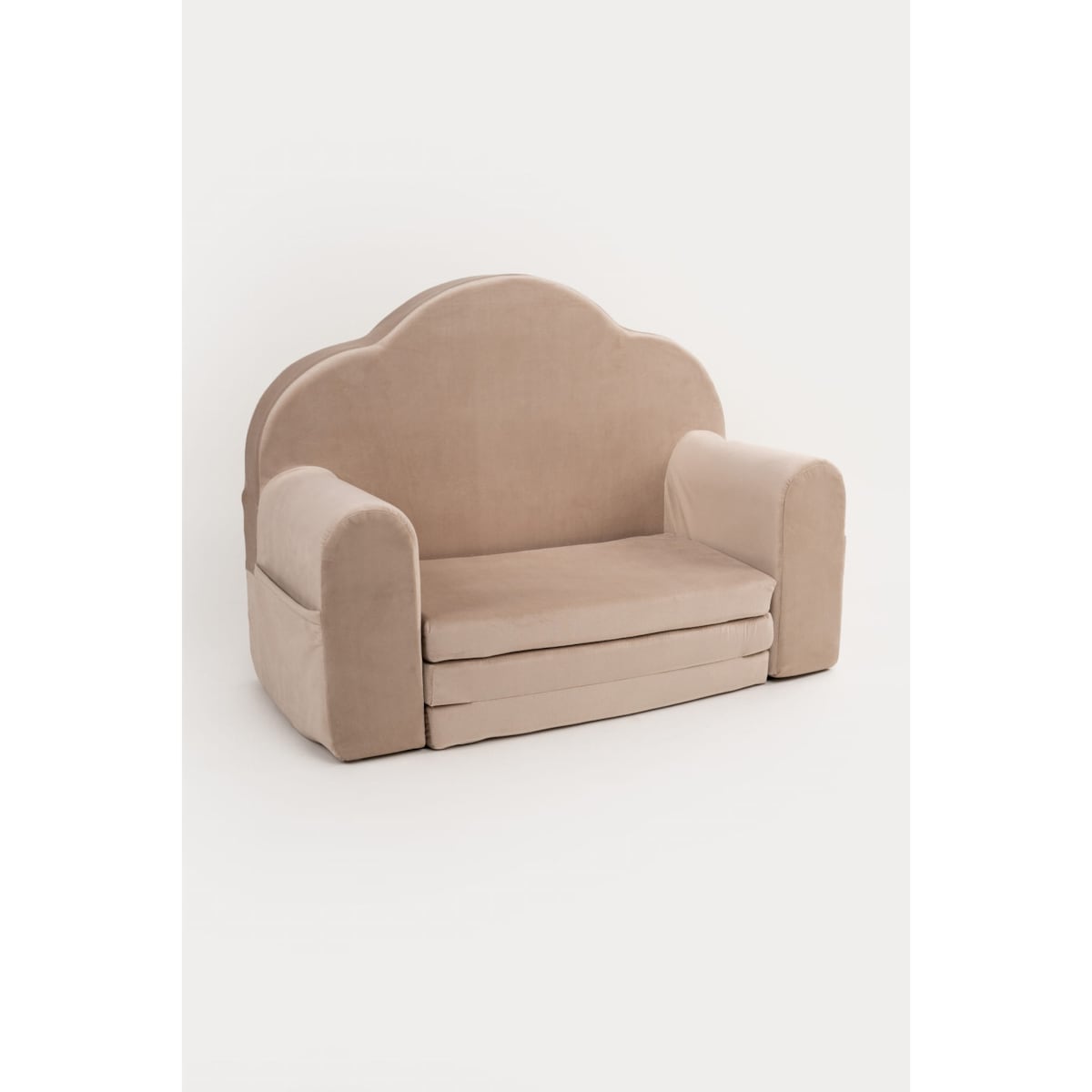 Fotelik piankowy rozkładany - beżowy