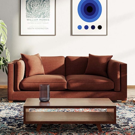 Pomo sofa 3 osobowa Ceglana