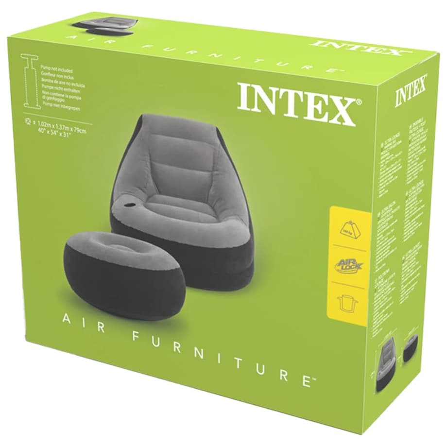 Intex Fotel dmuchany z pufem Ultra Lounge Relax, 68564NP