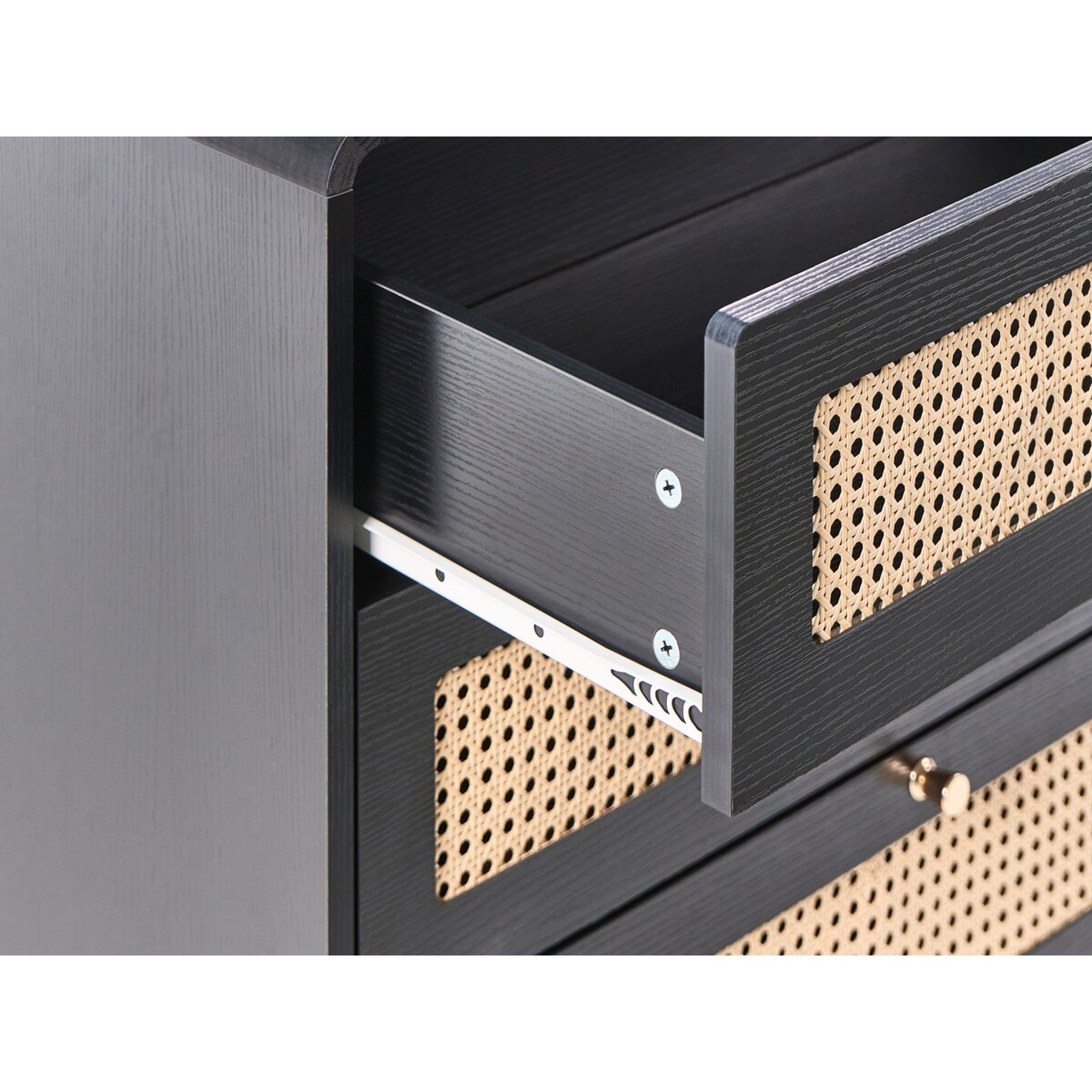 Komoda 4 szuflady MOURA Czarny