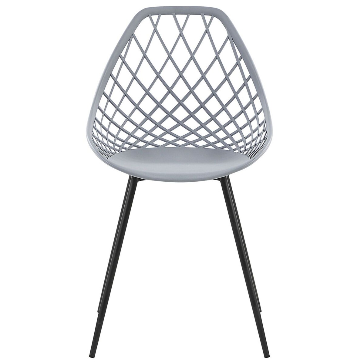 Zestaw 2 krzeseł do jadalni szary CANTON