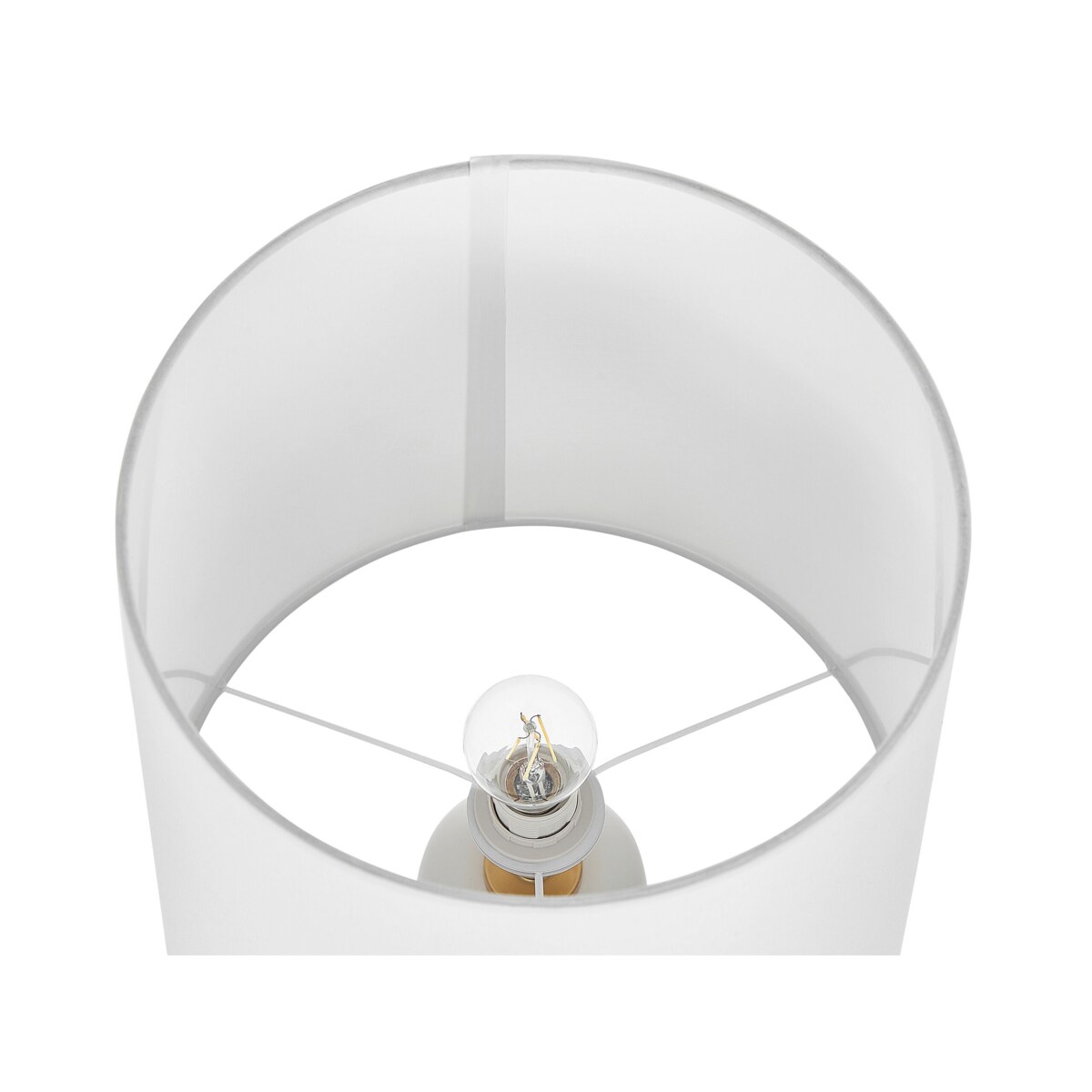 Lampa stołowa biała ze złotym FRIO