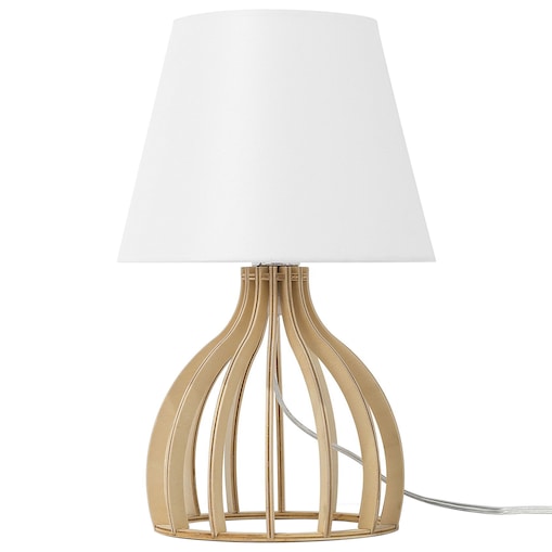 Lampa stołowa AGUEDA Brązowy/biały