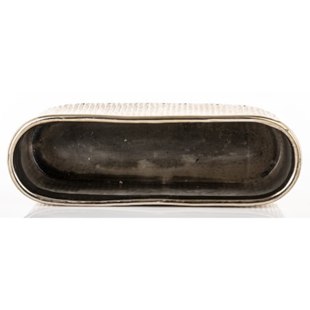 Kwietnik-osłonka kamionkowa 12x38x12 cm złota