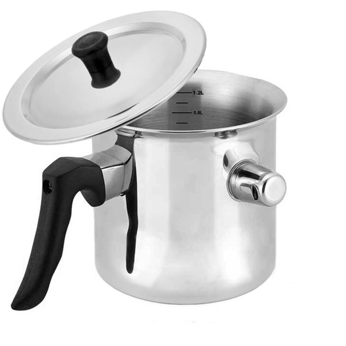 Garnek do gotowania mleka z gwizdkiem i pokrywką 1.0L KINGHOFF