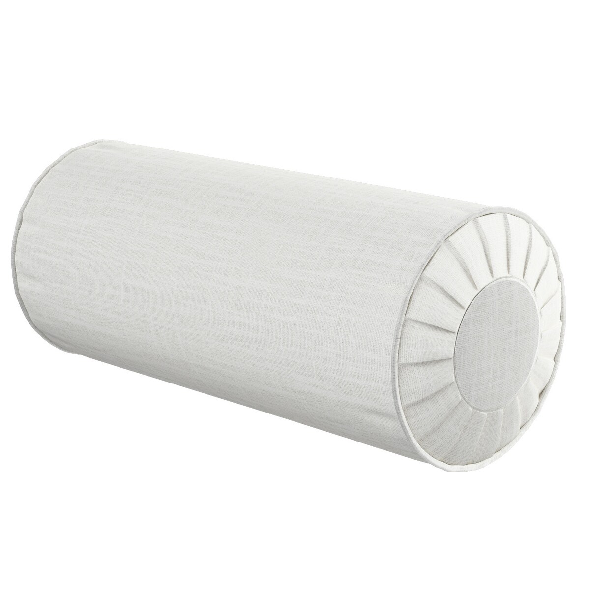 Poduszka wałek z zakładkami, ecru, Ø20 x 50 cm, Harmony