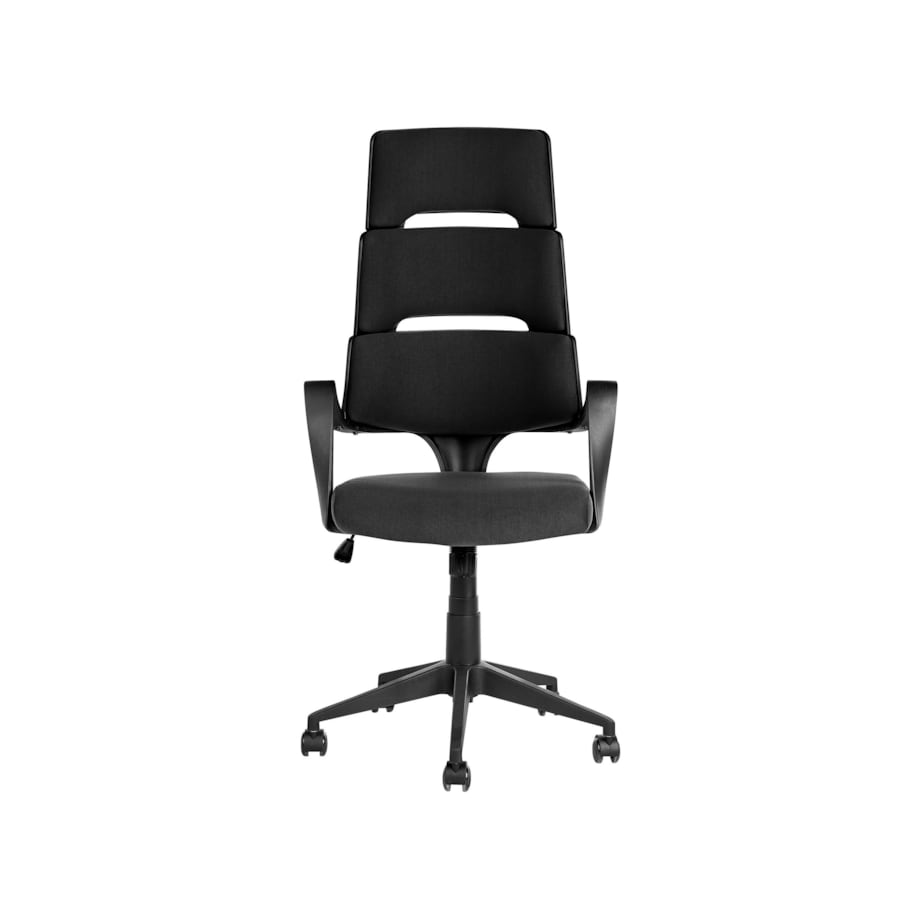Krzesło biurowe regulowane czarne GRANDIOSE