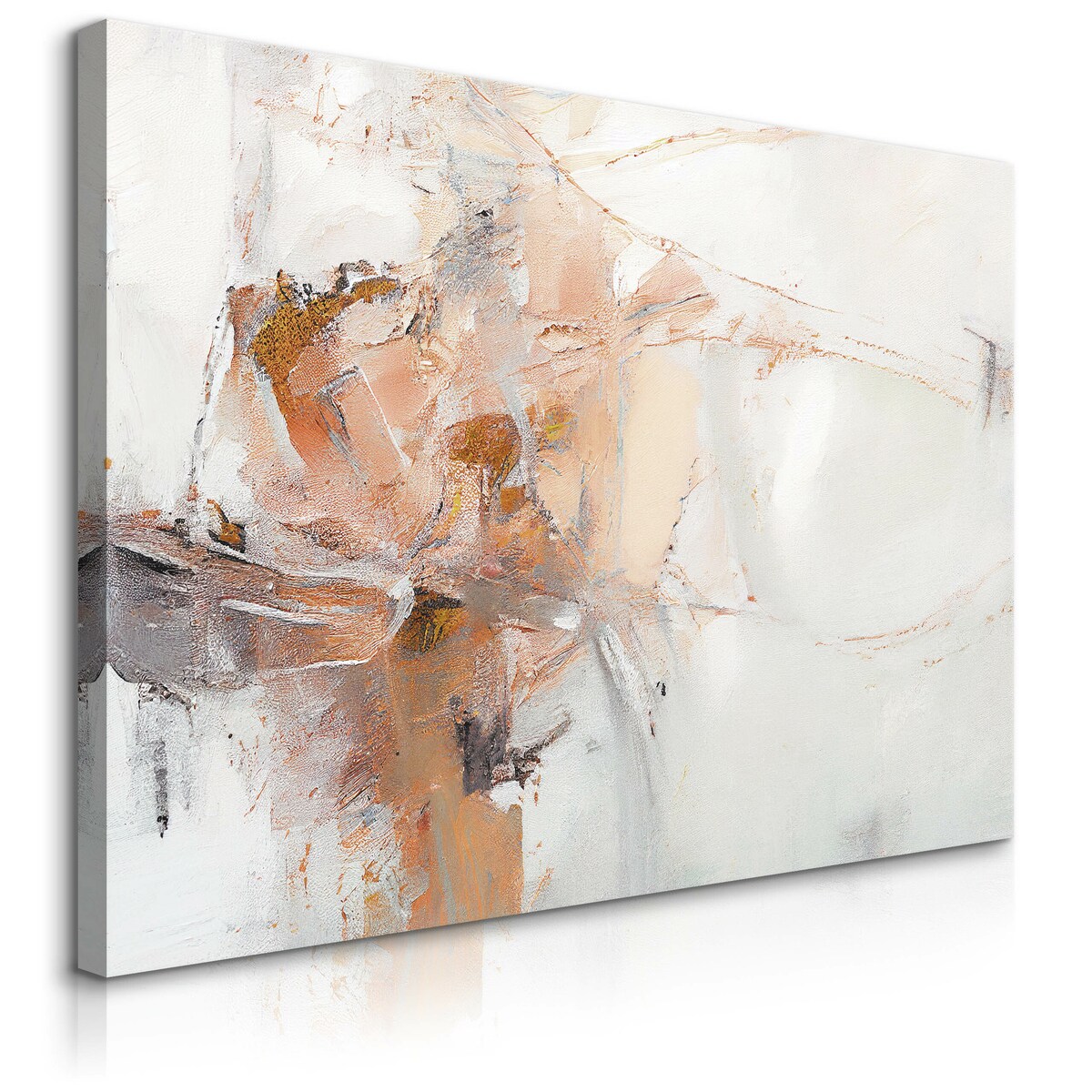 OBRAZ NA PŁÓTNIE DO SALONU ABSTRAKCJA EKSPRESYJNY NOWOCZESNY WZÓR 120x80cm