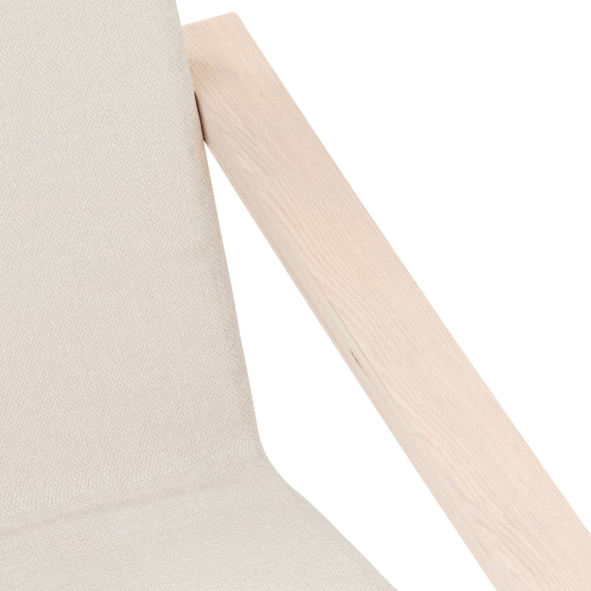 vidaXL Fotel wypoczynkowy, kremowy, obity tkaniną