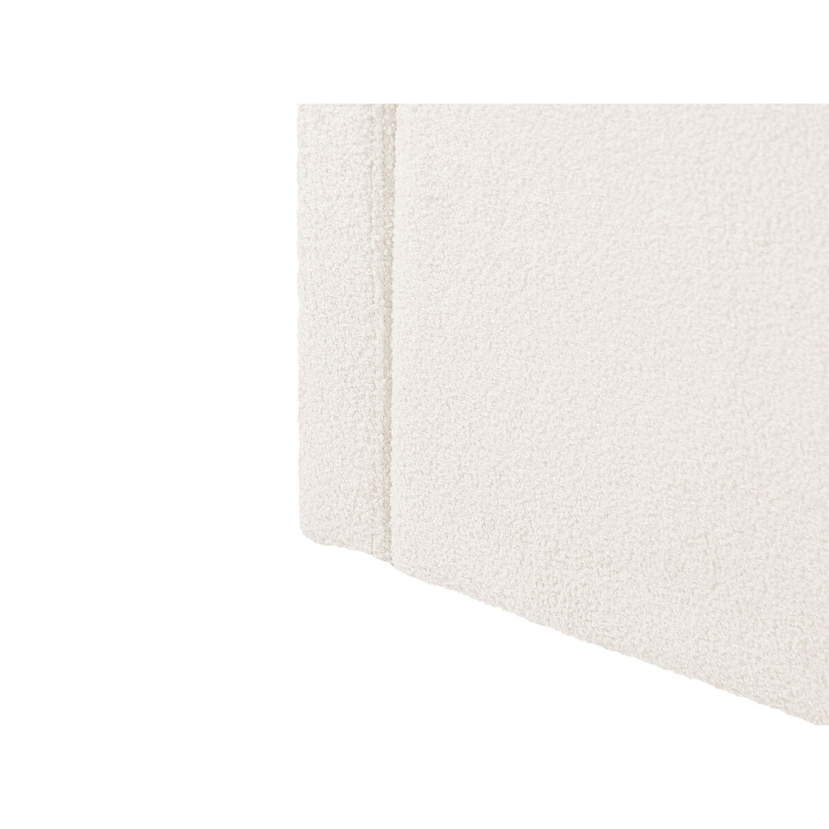 Łóżko wysuwane boucle 90 x 200 cm jasnobeżowe EYBURIE