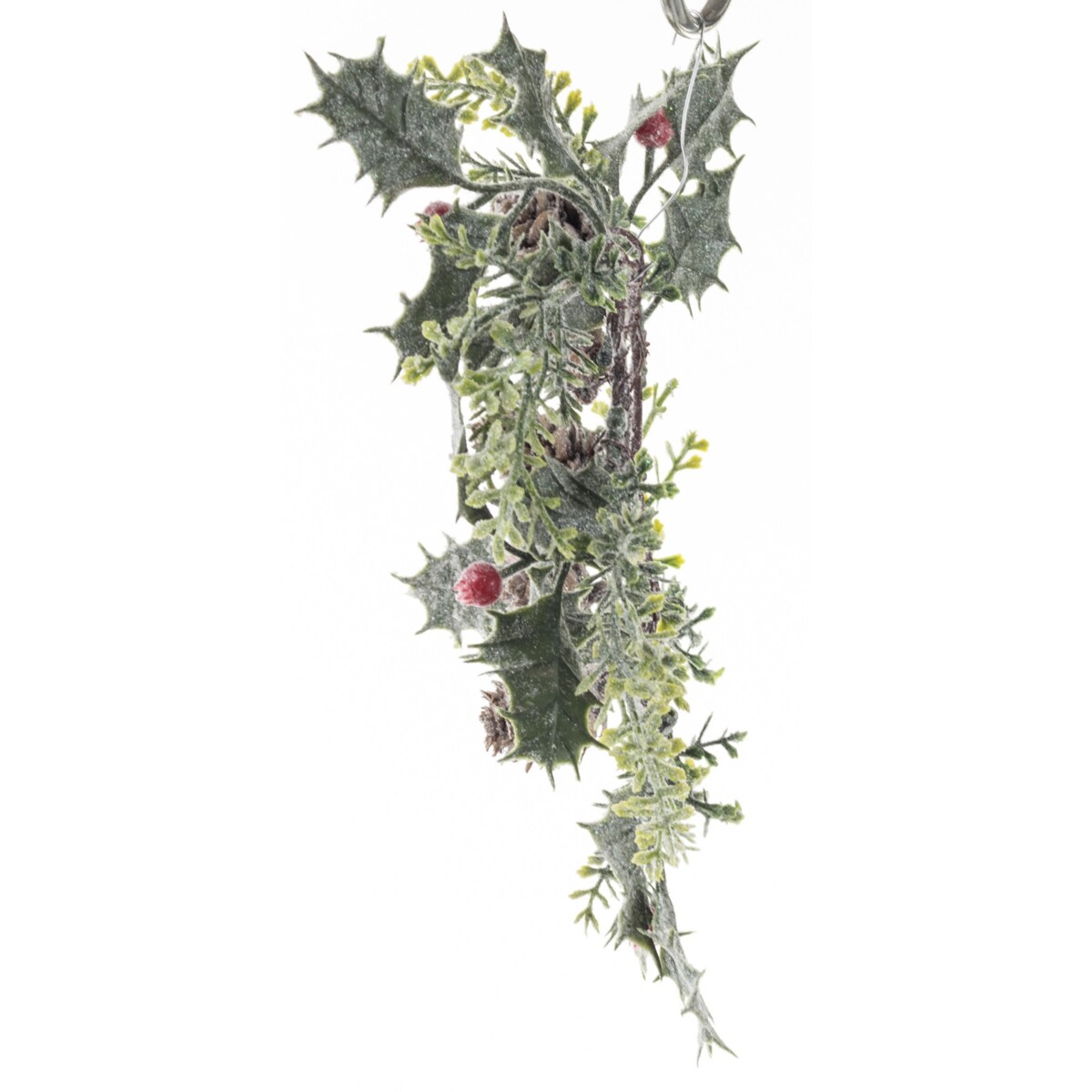 Wianek zimowy 2 szt. ostrokrzew 30x30x5 cm KRISTORN