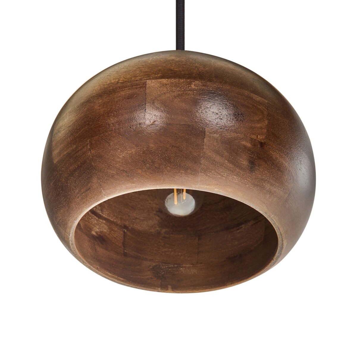 Lampa wisząca SANYATI Drewno mango Ciemnobrązowy