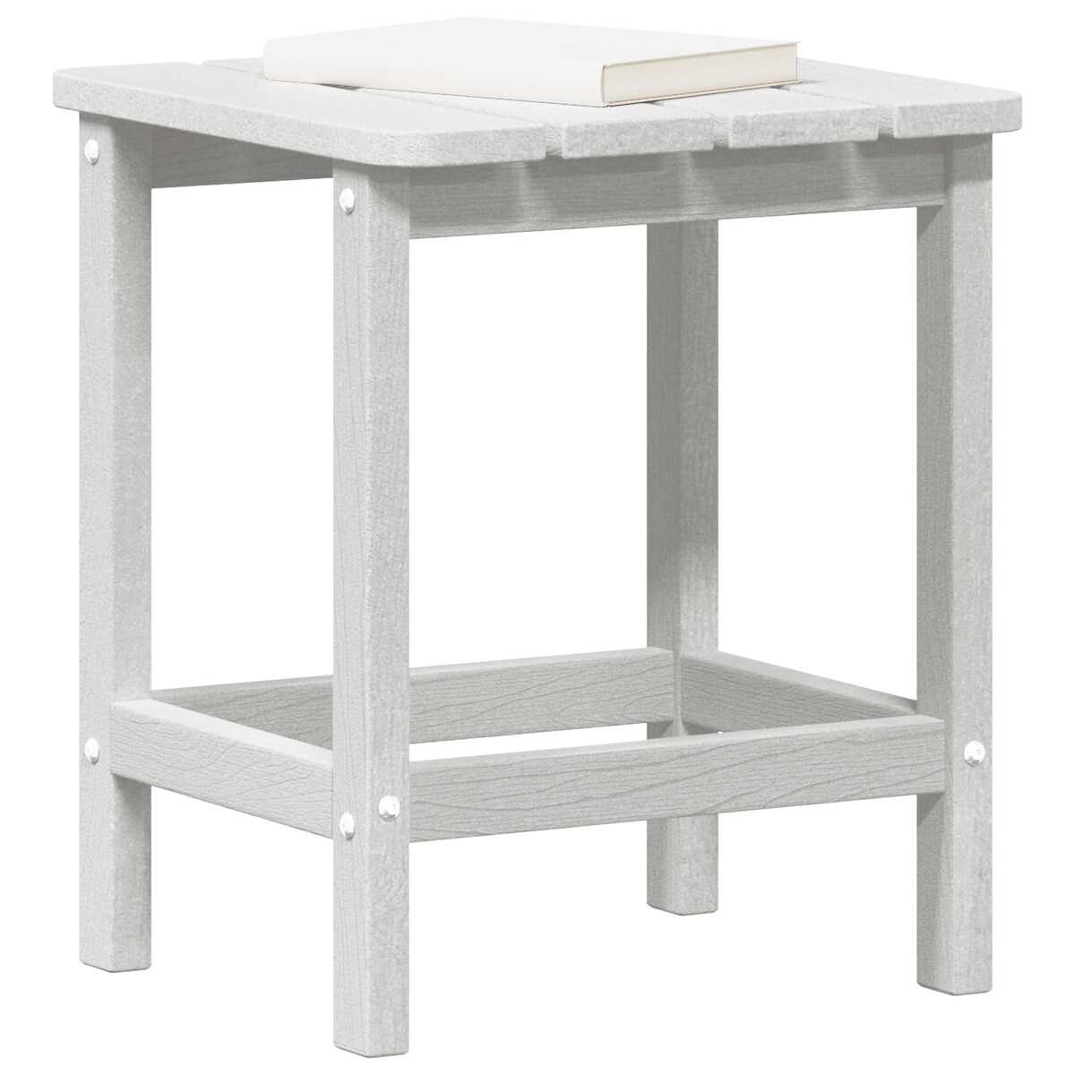 vidaXL Stolik Adirondack Biały 38x38x45 cm HDPE