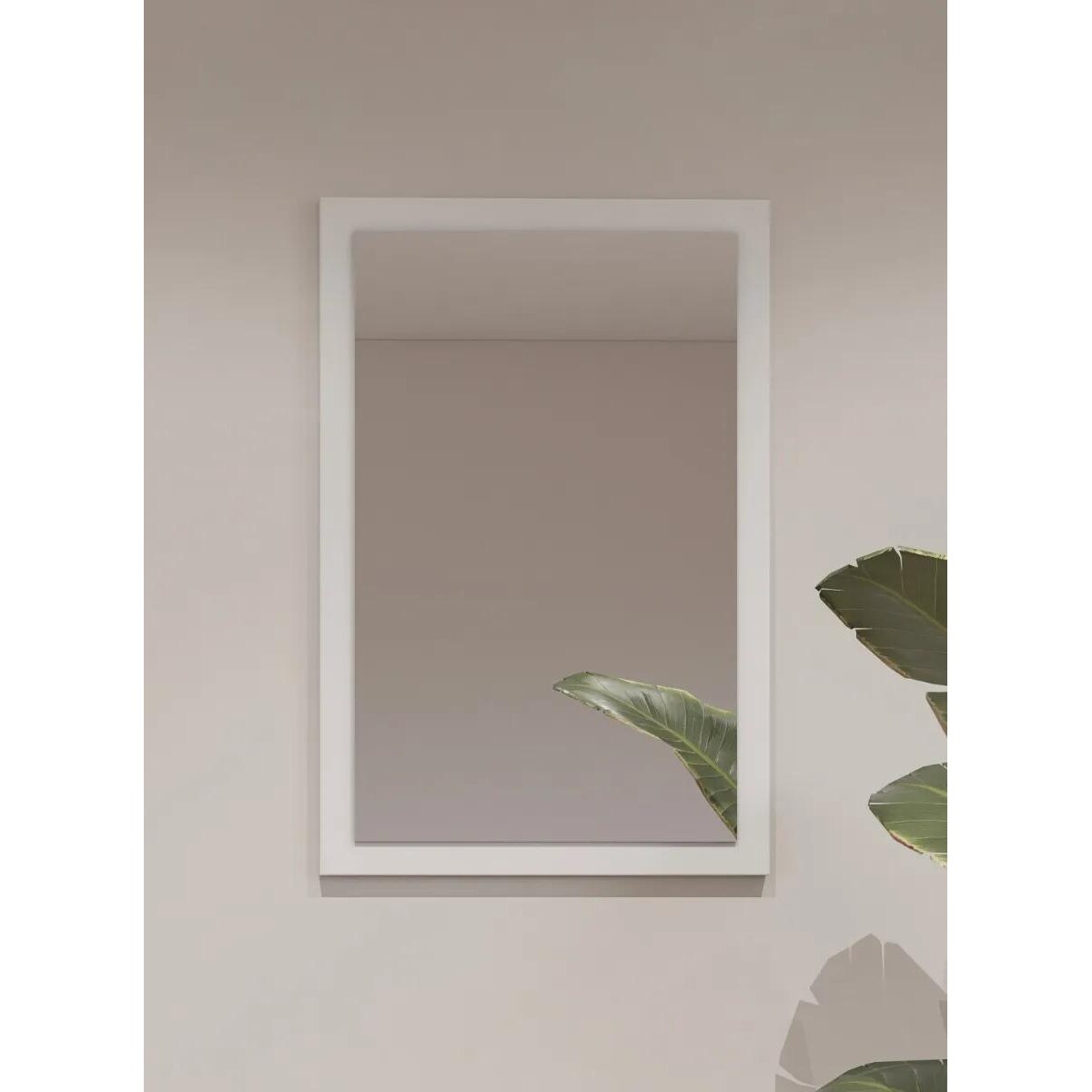 Lustro do przedpokoju CROSS 40x60cm białe