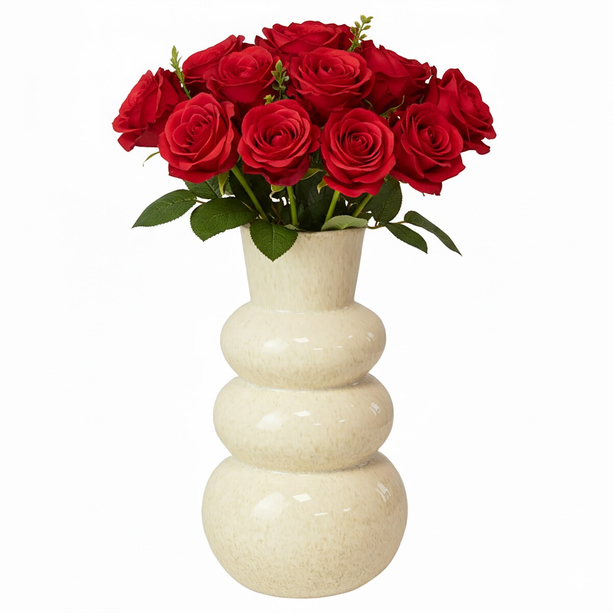 Wazon Ceramiczny Dekoracyjny Waza Ozdobna Na Kwiaty 13X25 Cm