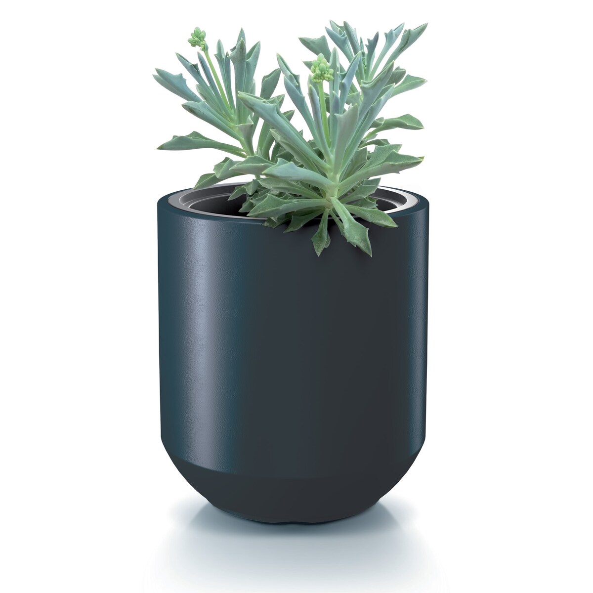 Doniczka Donica Ogrodowa 39 Cm Okrągła Na Taras Do Ogrodu Domu Antracytowa