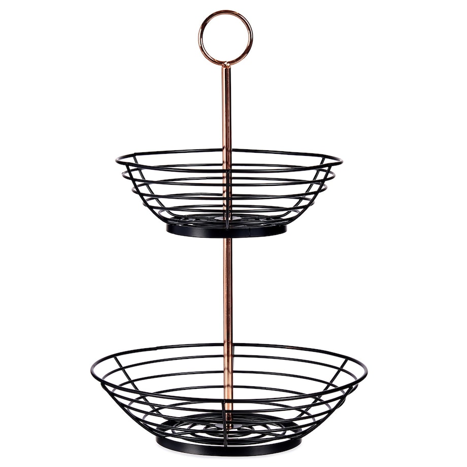 Patera 2 poziomowa na owoce 42,3x28,5x28,5 cm PIATTO DI FRUTTA