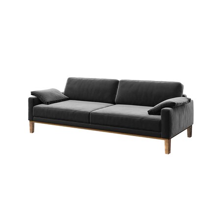 Sofa 3-osobowa Musso - ciemnoszara