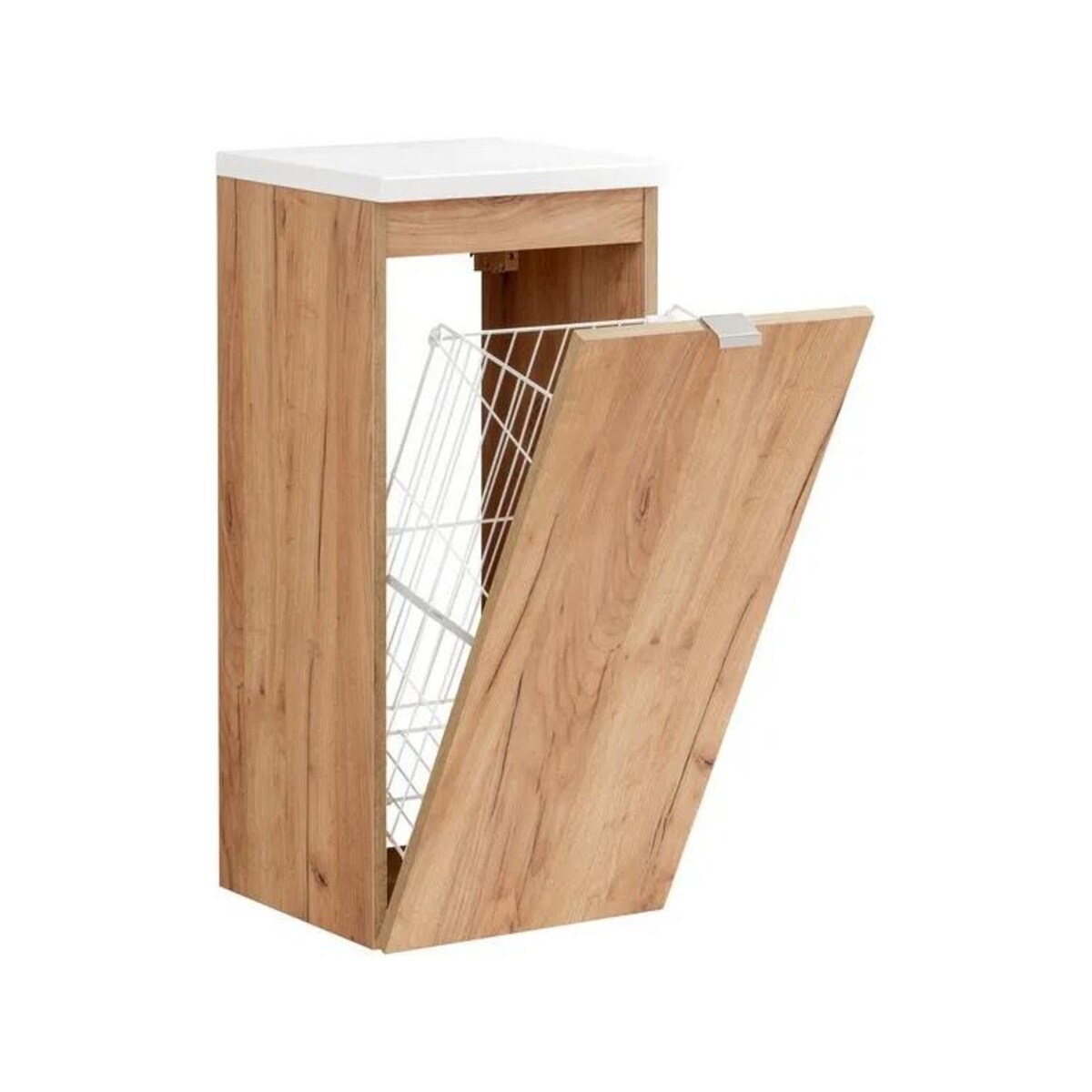 Szafka łazienkowa CAPRI 811 35 cm dąb z koszem