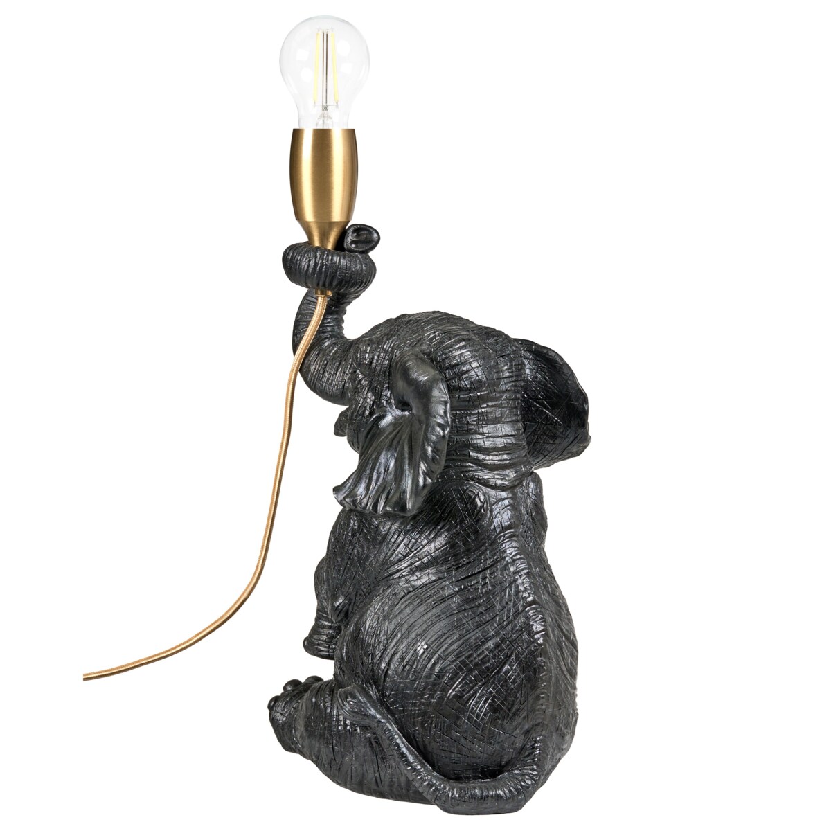 Lampa stołowa Słoń FORTUNA Czarny