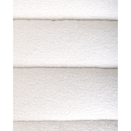 Boucle Fotel Złamana biel LEKNES