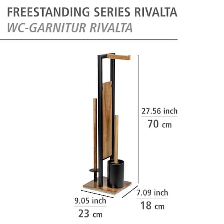 Stojak na papier i szczotkę toaletową RIVALTA