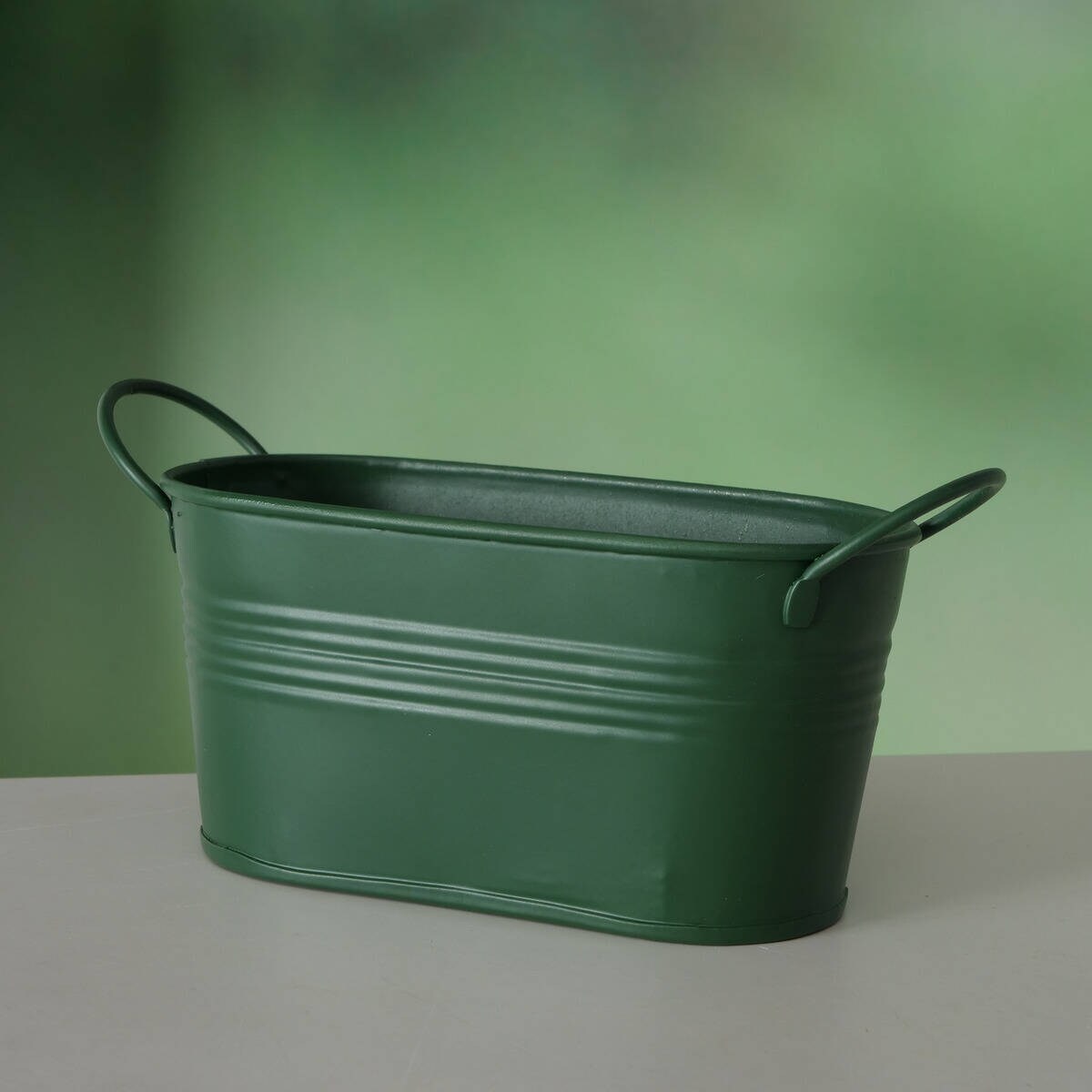 Doniczka na balkon LINGO, cynkowa, podłużna, 20 x 8,5 x 9,5 cm