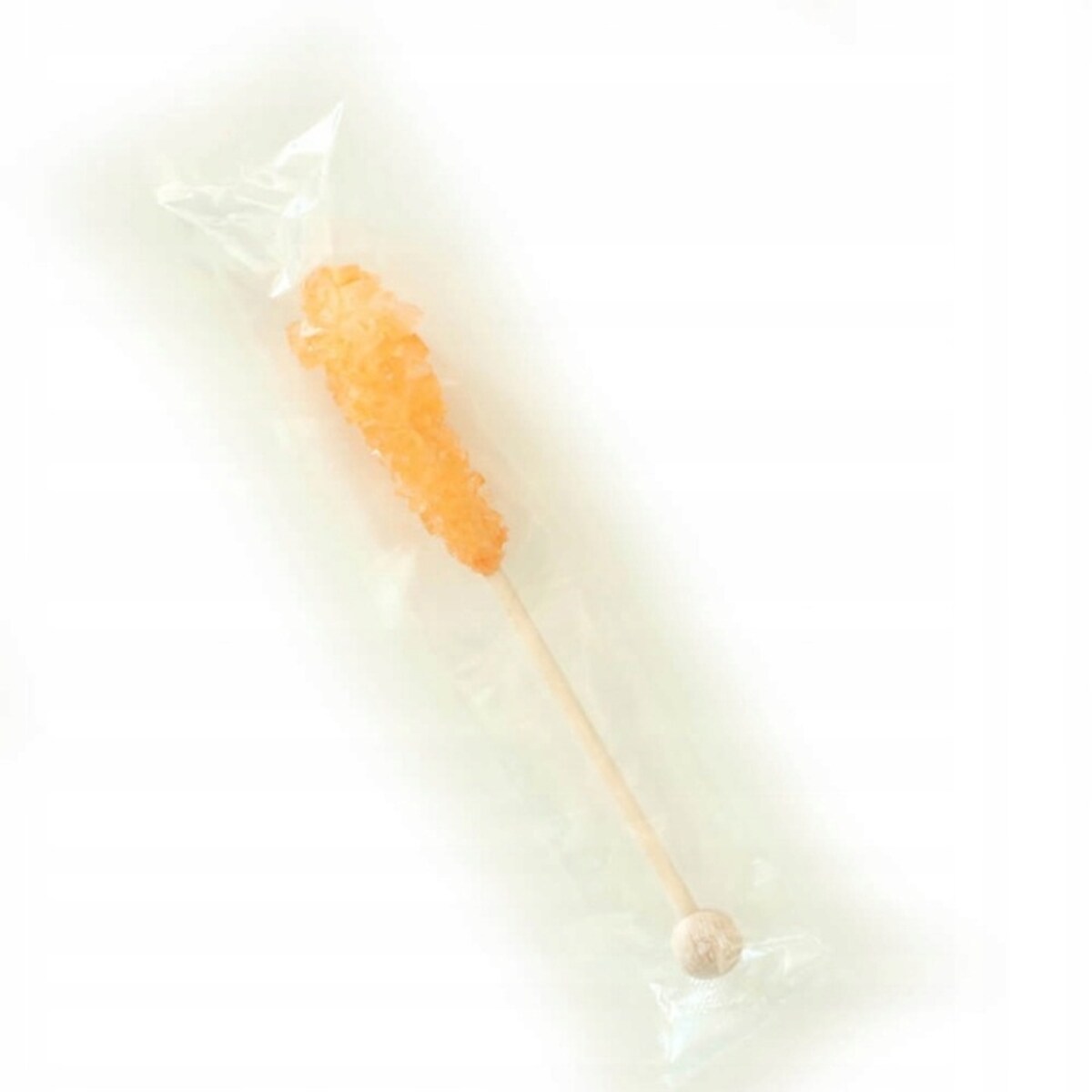 Słodka pałeczka cukrowa POMARAŃCZA do słodzenia herbaty kawy i napojów