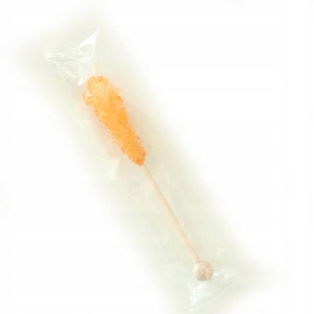 Słodka pałeczka cukrowa POMARAŃCZA do słodzenia herbaty kawy i napojów
