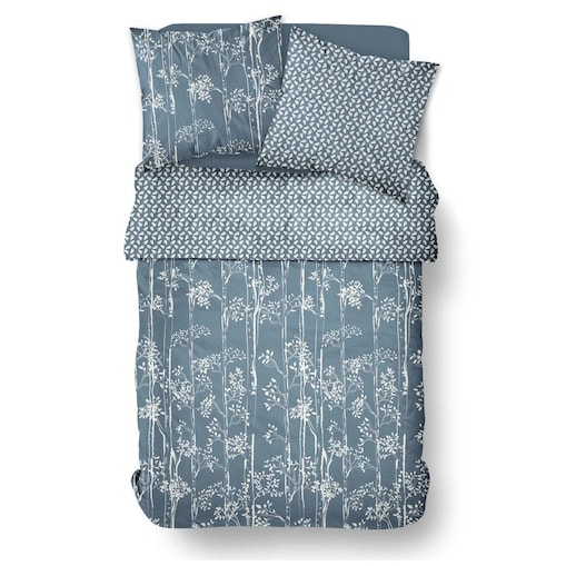 Pościel bawełniana 220 x 240 cm AIRY DAWN, wzór roślinny