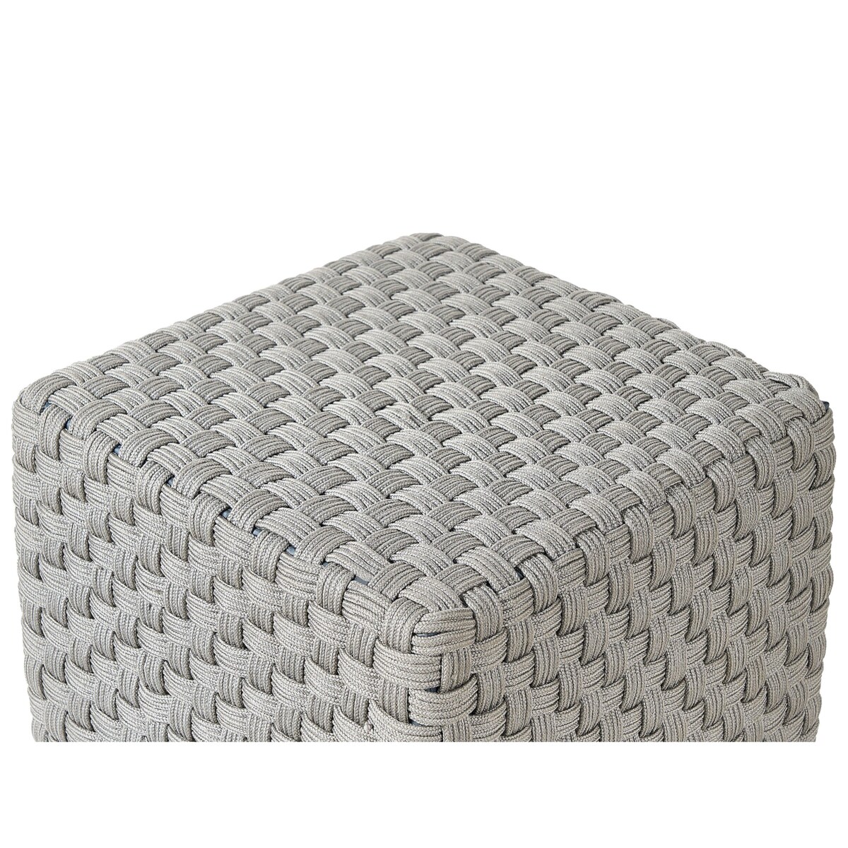 Puf ogrodowy 50 x 50 x 35 cm szary NALLI