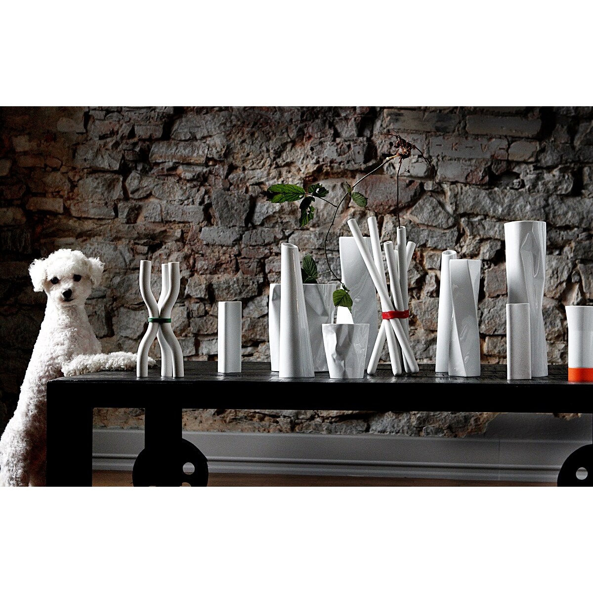 Wazon Snopek 36 cm biały CD03