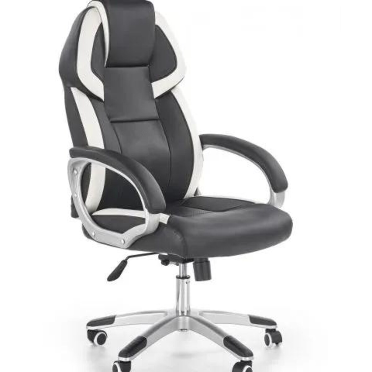 Fotel biurowy BARTON czarny/biały