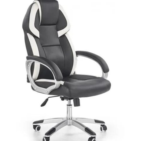 Fotel biurowy BARTON czarny/biały