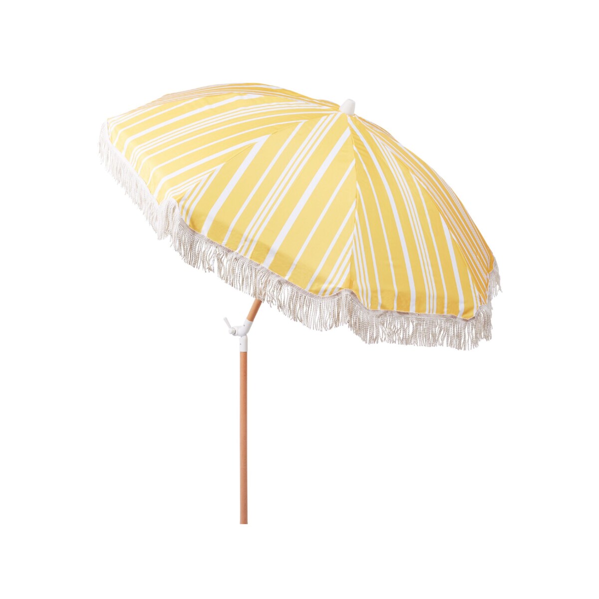 Parasol ogrodowy ⌀ 150 cm żółty z białym MONDELLO