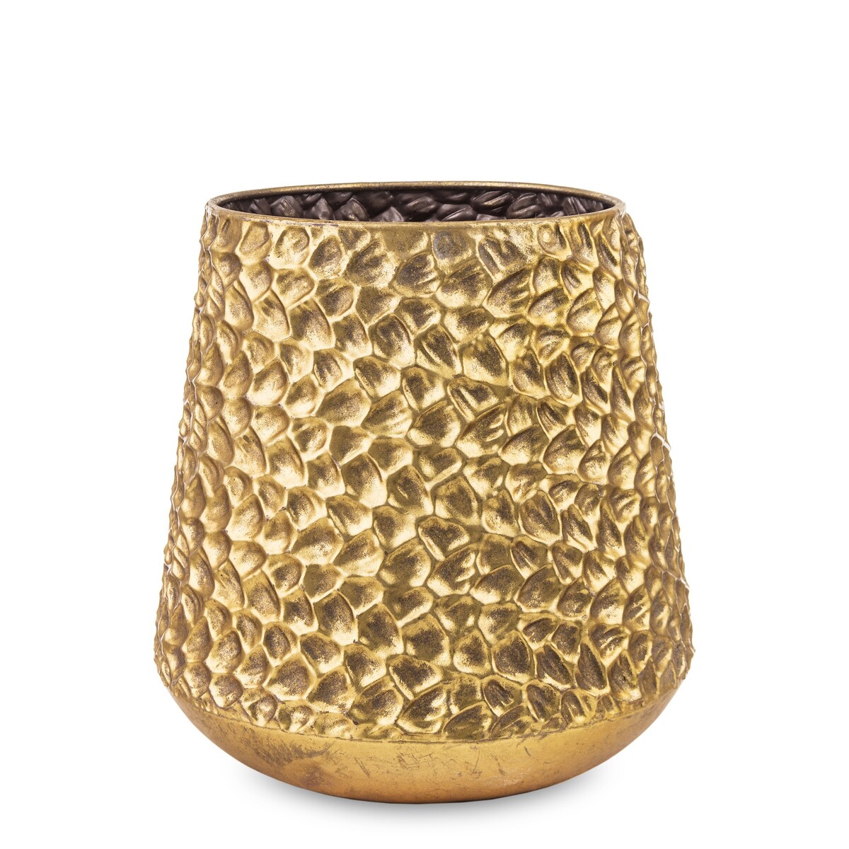 Osłonka metalowa złota 23x21x21 cm CHIUSURA