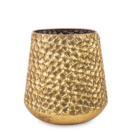 Osłonka metalowa złota 23x21x21 cm CHIUSURA