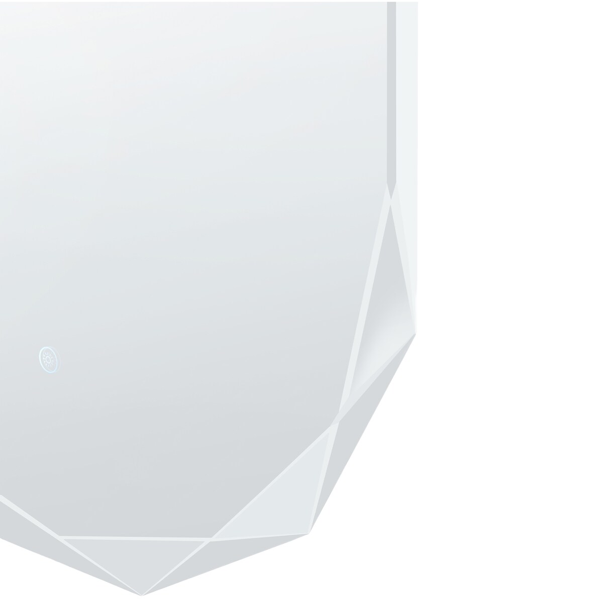 Lustro łazienkowe LED ANIZY 62 cm 110 cm Srebrny