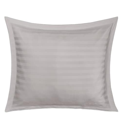 Poszewka bambusowa satyna bawełniana 70x80 z listwą Bamboo paski, szare