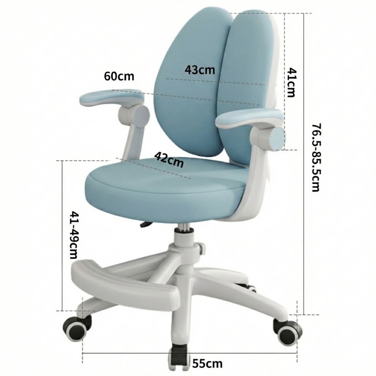 Fotel obrotowy biurowy do biurka krzesło dziecięce ergonomiczny młodzieżowy