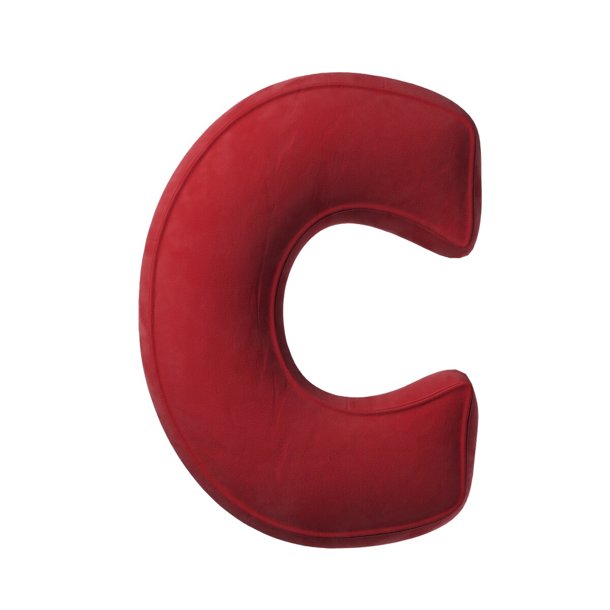 Poduszka literka C, intensywna czerwień, 30x40cm, Posh Velvet