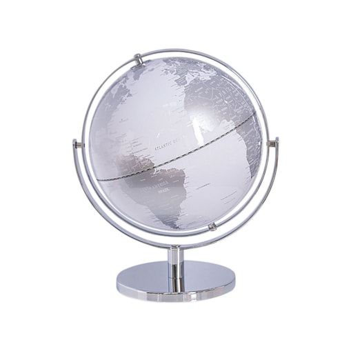 Globus 29 cm srebrny DRAKE