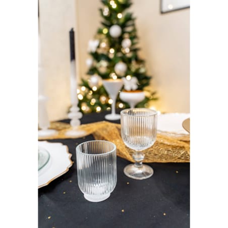 Szklanka w prążki, 270 ml, 6 sztuk