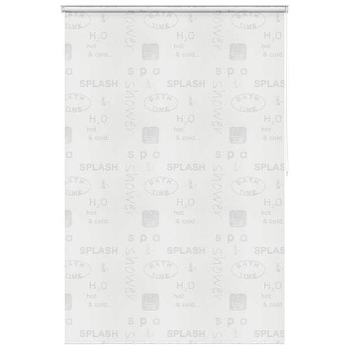 vidaXL Roleta prysznicowa 140 x 240 cm, z napisami