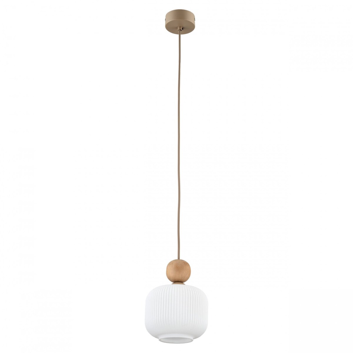Lampa wisząca TK Lighting BALLO 11049 biało-beżowa E14 regulowana wysokość metal szkło 15 cm