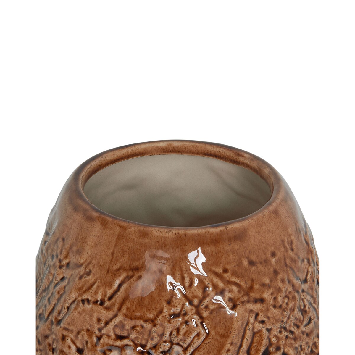 Kamionka Wazon na kwiaty 22 cm Brązowy BETTA