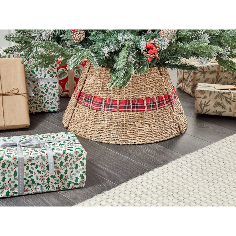 Osłonka pod choinkę Trawa morska Naturalny MARCHE