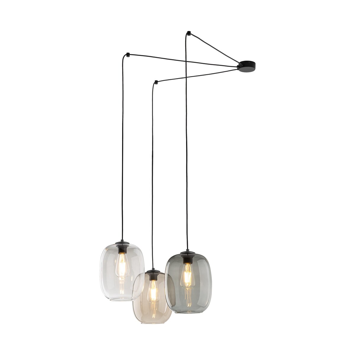 Lampa wisząca ELIO 5972 TK Lighting wielokolorowa 3xE27 regulowana do salonu i jadalni