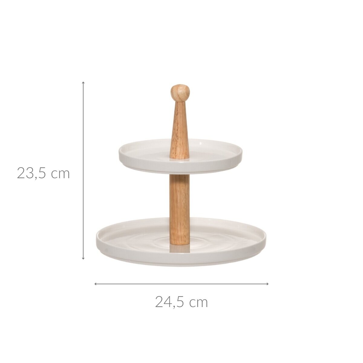 Patera trzypiętrowa ceramiczna, Ø 24,5 cm