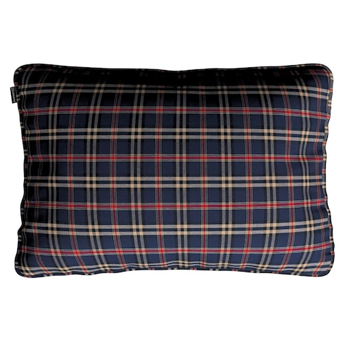Poszewka Gabi na poduszkę prostokątna 60x40 granatowo-czerwona kratka